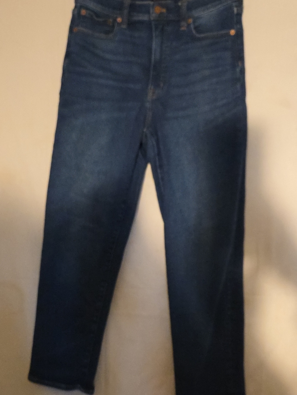 J Crew Stovepipe Woman's Dark Blue Straight-Leg Jeans